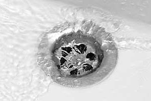 Water running down the drain. D & F Plumbing is your local emergency plumber in Portland OR and Vancouver WA.