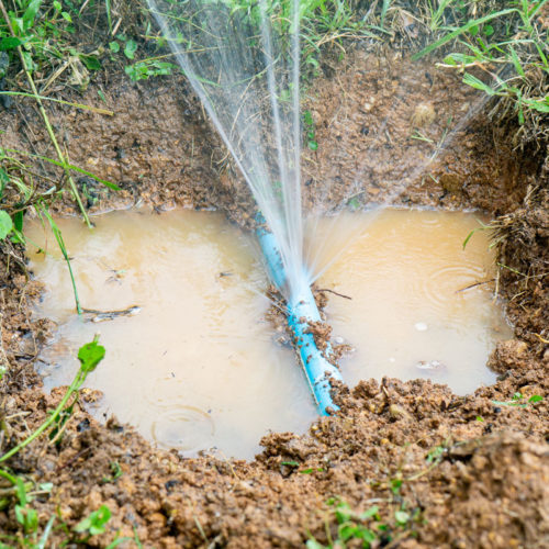 Emergency waterline pipe leak