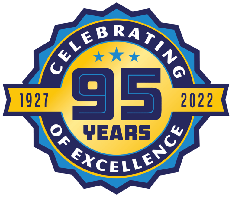 D   F 95 Years Badge Emblem