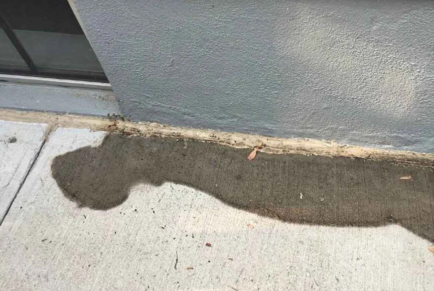 concrete slab leak