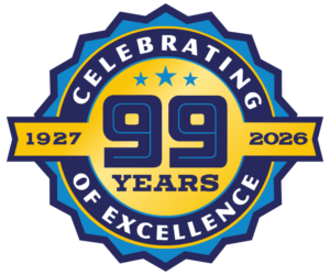 Medallion Celebrating 99 Years of Excellence