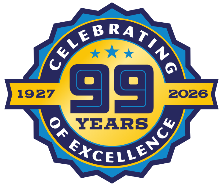 Medallion Celebrating 99 Years of Excellence